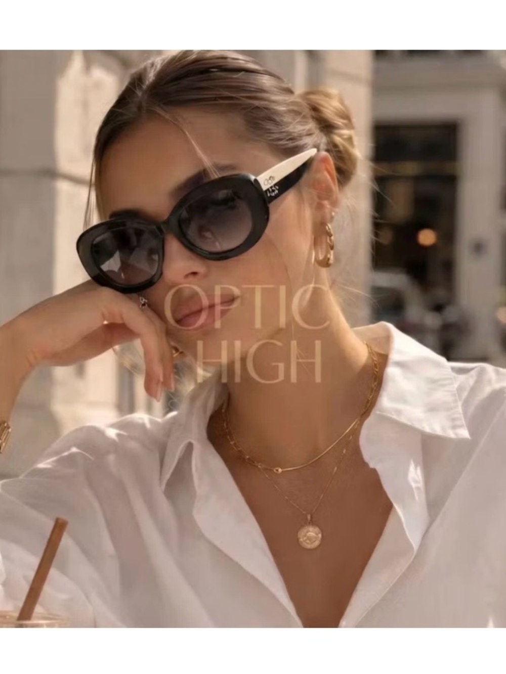 AUTHENTIC 53MM CHANEL CH5526B OVAL SUNGLASSES